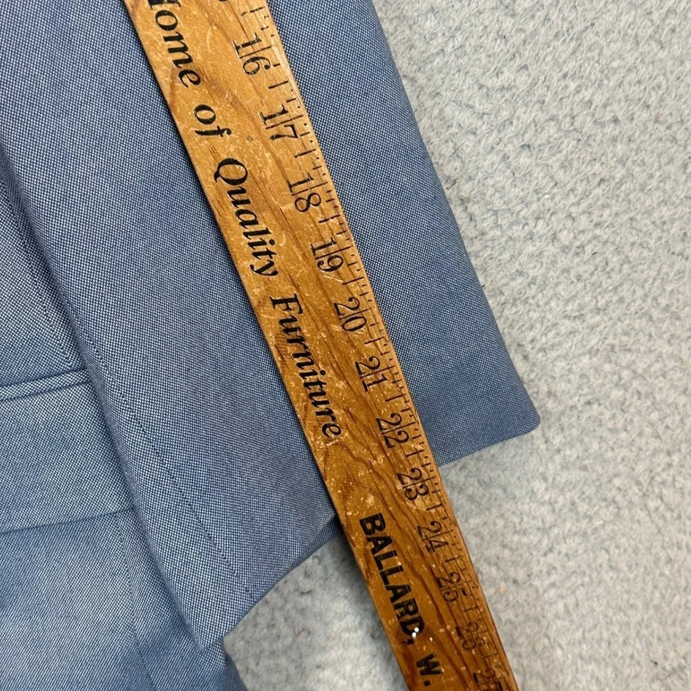 Shaquille ONeal Suit Pants Mens 54R 46X26 XLG Blue Two Button Blazer Trousers